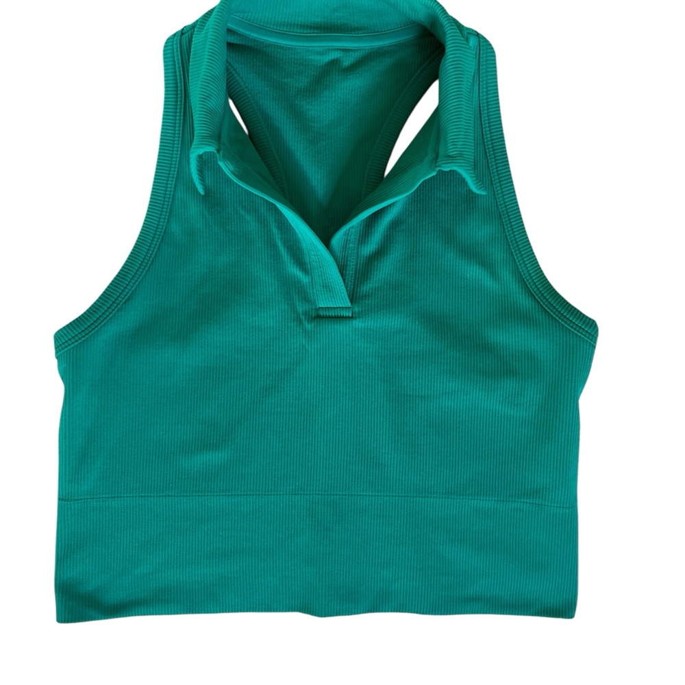 ATHLETA RIBBED TANK/ SIZE SMALL / GREEN